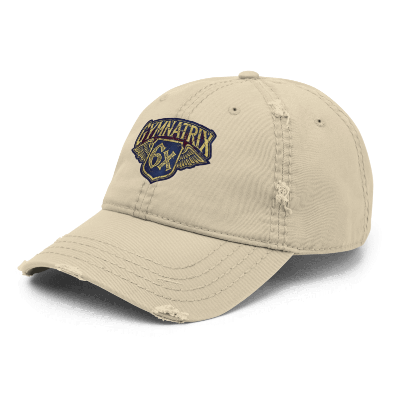 GX Winged Crest Distressed Cap