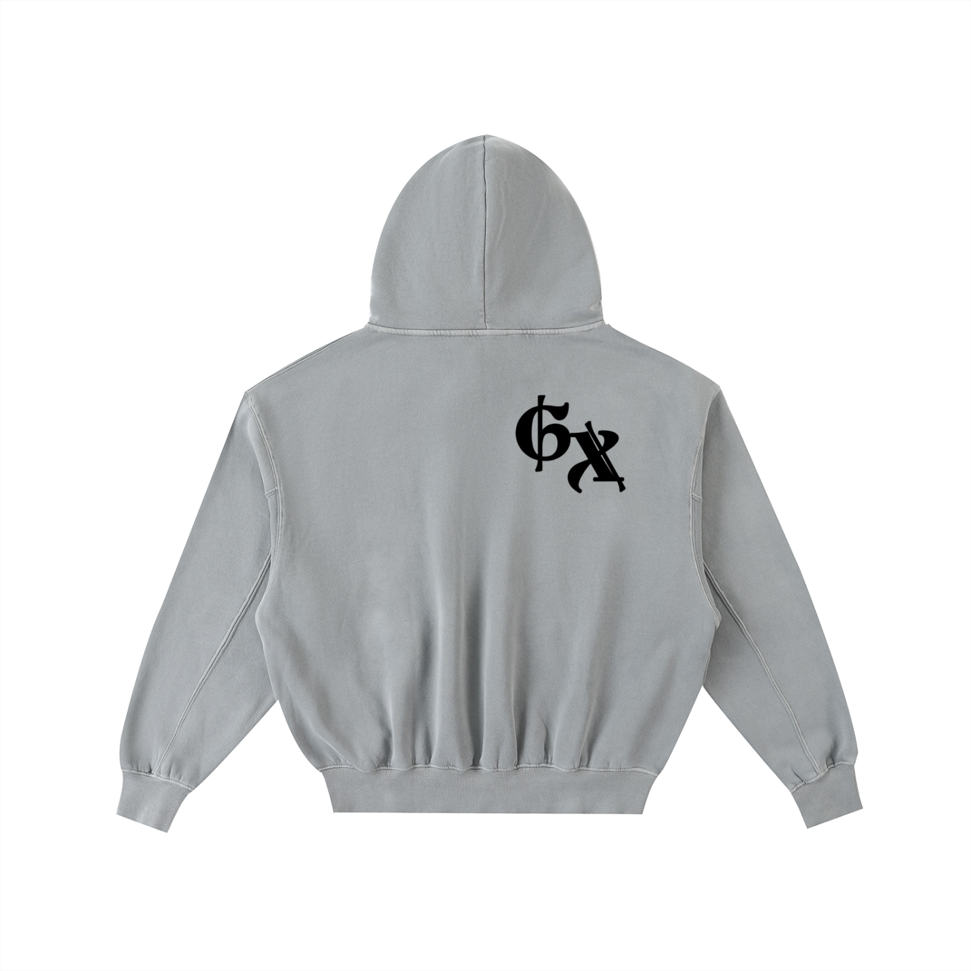 Frayed Enzyme Washed Fleece Hoodie