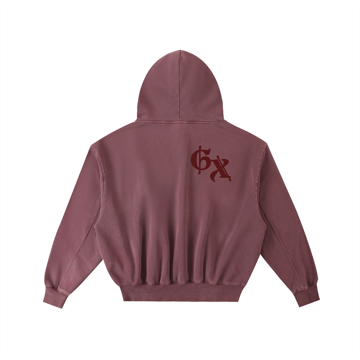 Frayed Enzyme Washed Fleece Hoodie